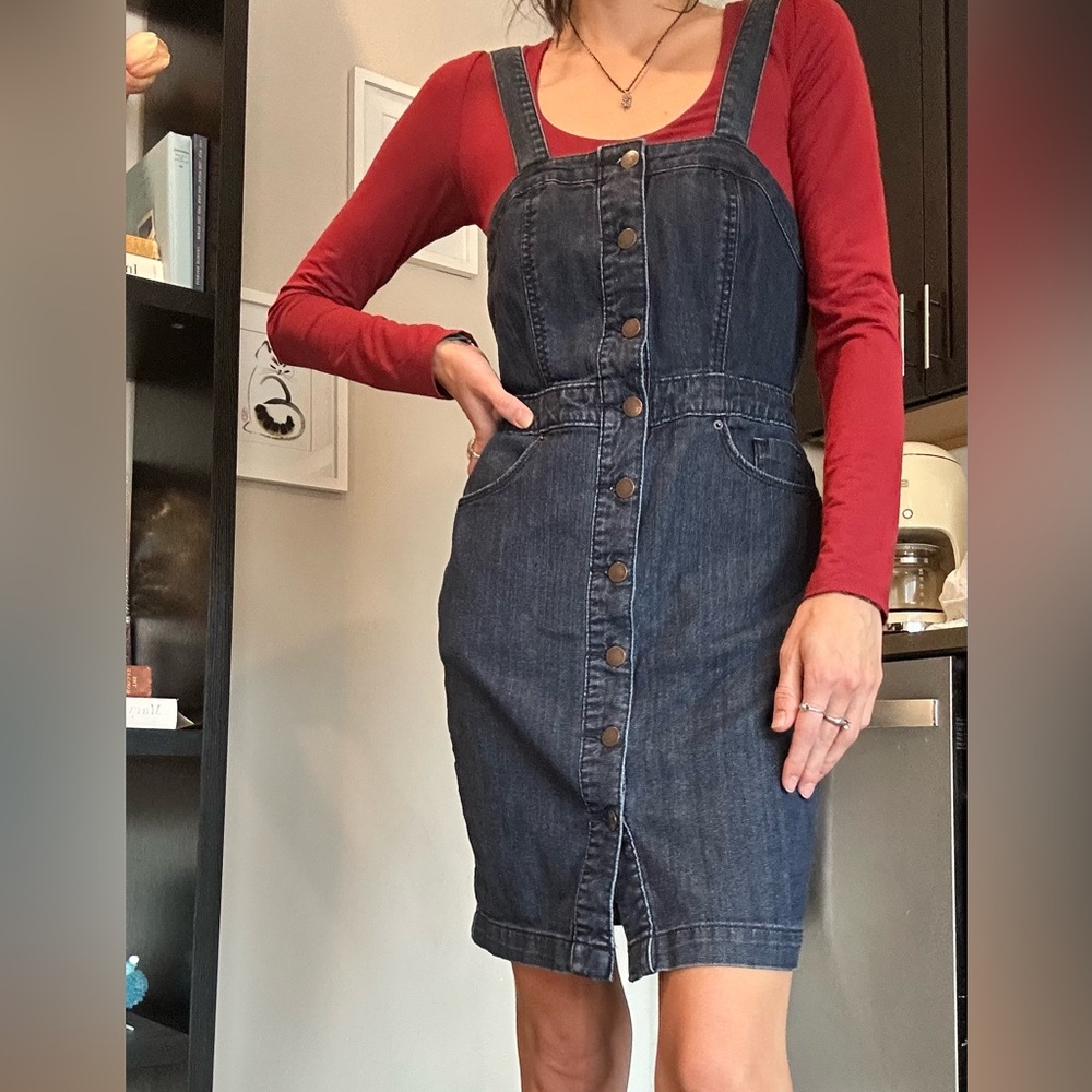 Button Down Denim Dress